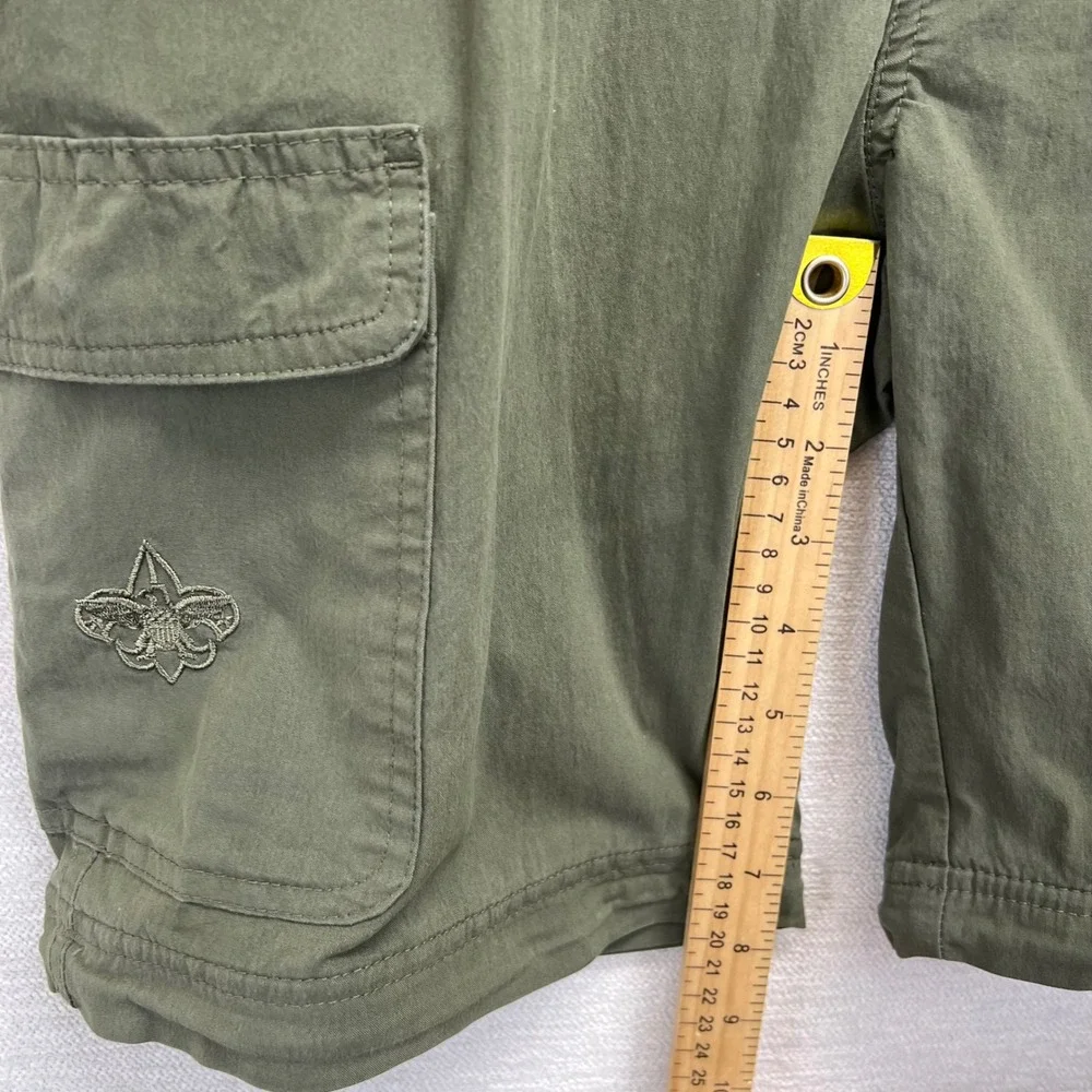 Boy Scouts of America Youth Switchback Cargo Shorts ONLY Olive Green SZ 16 READ